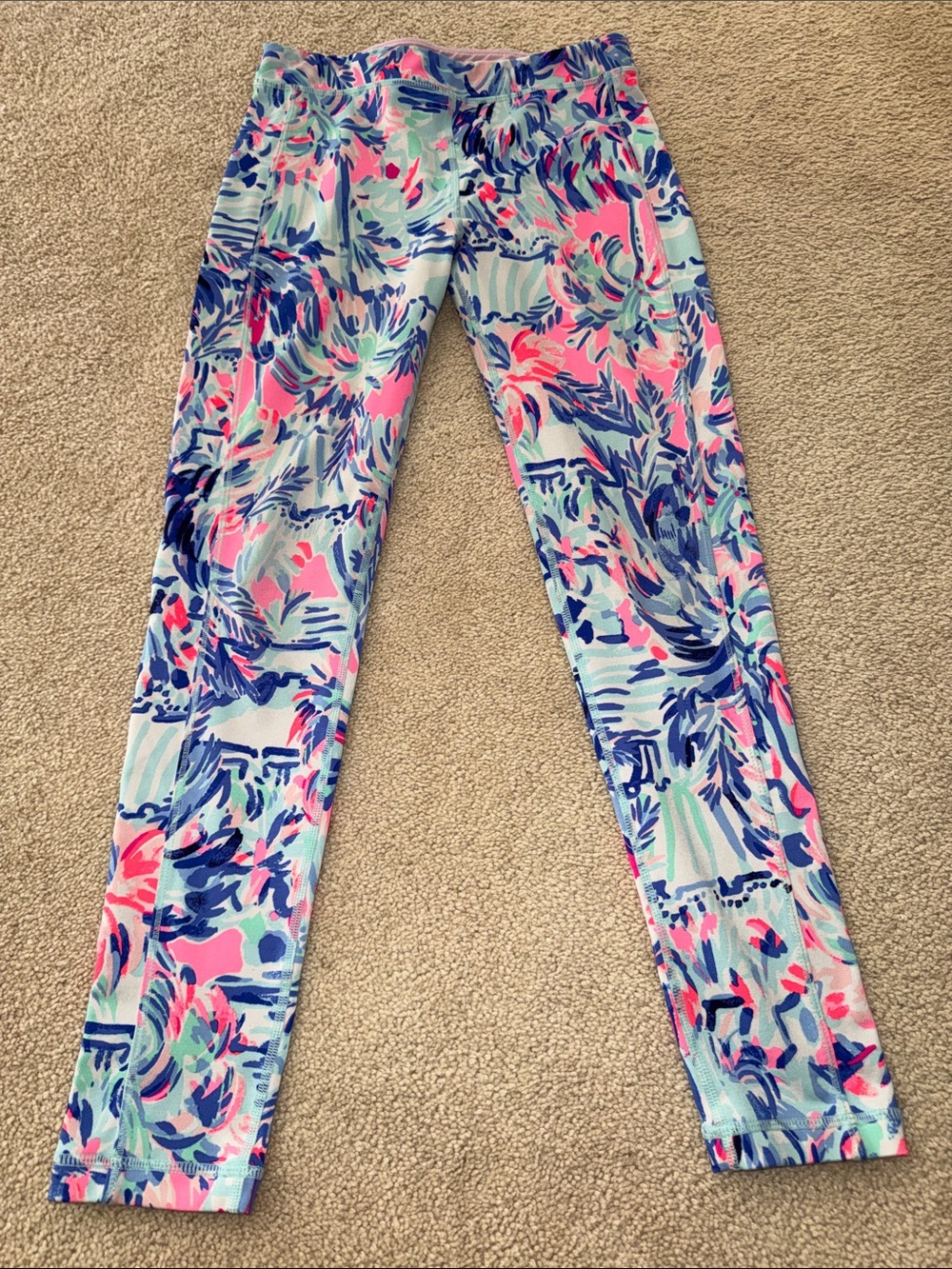 Lily Pulitzer Girls Athletic Leggings Size Large (8-10)